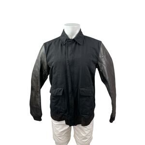 Junya Watanabe Comme de Garçons Mens Genuine Leather Sleeve Comber Coat Jacket L